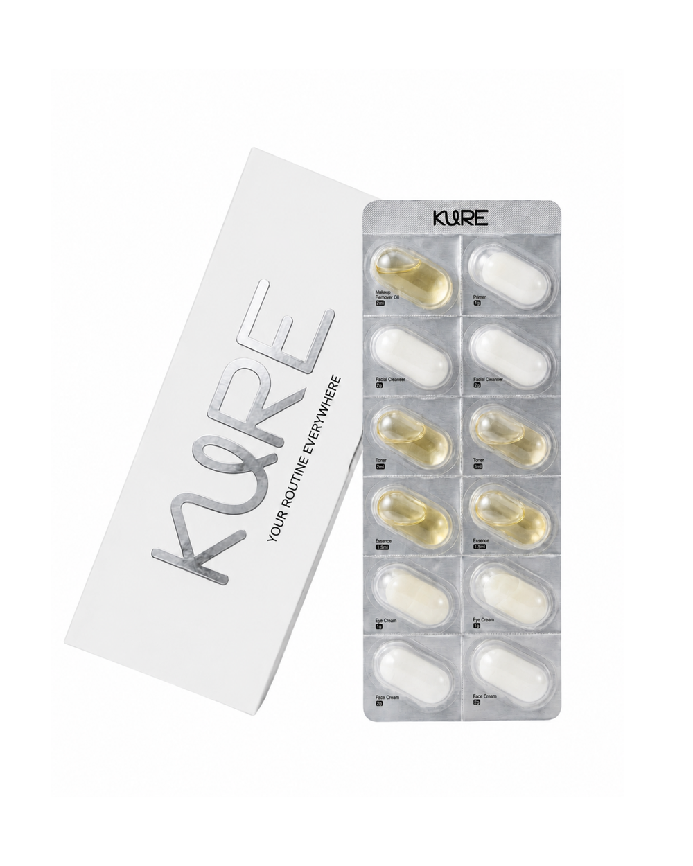 KURE Essential Routine - Your nomadic skincare in capsules